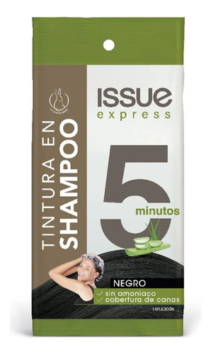 Issue Express 5 Minutos Tintura En Shampoo - Tono Negro