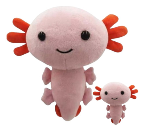 Peluche Ajolote Jumbo 40cm Axolotl Kawaii Colores Regalo