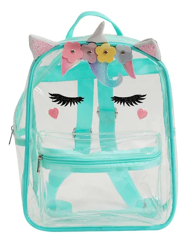 Mochilas transparentes de unicornio on sale