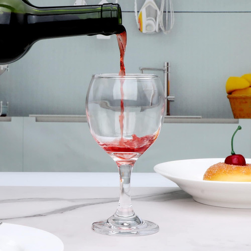 Juego De 6 Copas De Vidrio Para Vino