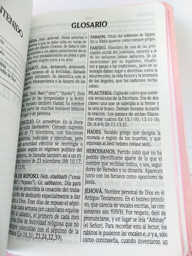 Imagen 9 de 9 de Biblia Rvr-1960 Letra Grande Imitación Piel Color Rosa Claro