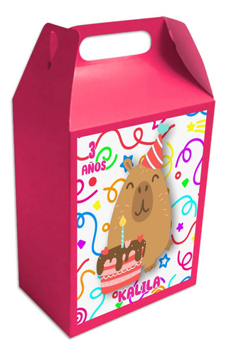 Set De 8 Cajas Dulceras Personalizadas Temática De Fiesta