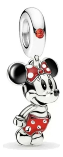 Dije Charm Pandora Minnie Mouse Vestido Rojo Disney Original