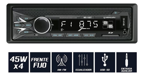 Estereo Bluetooth Am Fm Parlantes Bomber 6 Pulgadas Triaxial