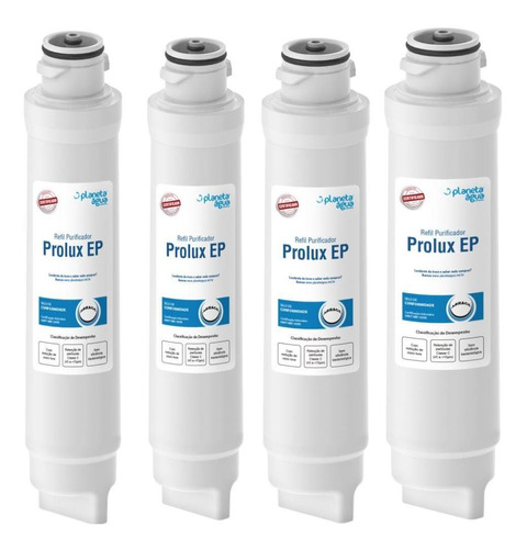 Refil Filtro Purificador Electrolux Pe10b E Pe10x - Kit 4 Un