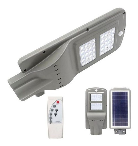 Foco Led Solar 40w Luminaria Panel Sensor  Movimiento Ml2955