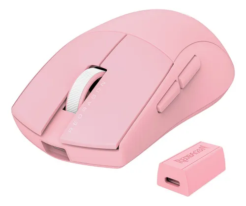 Mouse Gamer Redragon K1ng Pro (4k Hz) Wireless Color Rosa