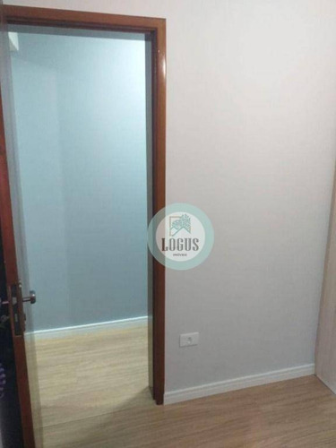 Imagem 21 de 30 de Apartamento Com 50m² Composto De 2 Dormitórios Sendo 1 Suíte E Um Dos Com Sacada, À Venda Por R$ 265.000,00 - Utinga, Santo André/sp - Ap2025