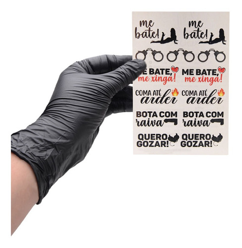 Imagem 3 de 4 de Tatuagem Temporária Me Bate 10 X 15cm Sedux
