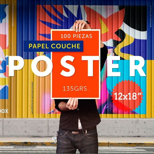 Pack 500 Posters Personalizados De 12x18 Pulgadas Couche 135