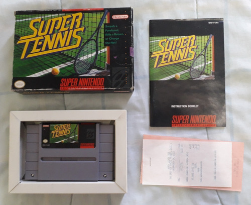 Super Tennis Super Nintendo Snes Cib Seminuevo