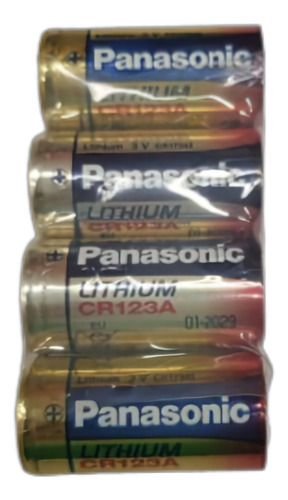 Pilas Panasonic Cr  123a Lithium Oferta X 4