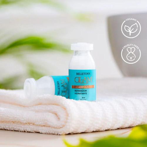 Kit Shampoo Condicionador Máscara Ampola Glam Coco Belissè