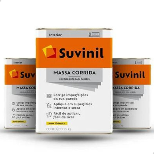 Massa Corrida Suvinil Pva  Ambiente Interno - 25kg