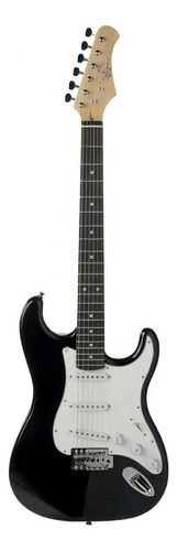 Eko S300 Black - Guitarra Eléctrica Color Negro Material Del Diapasón Arce Orientación De La Mano Diestro