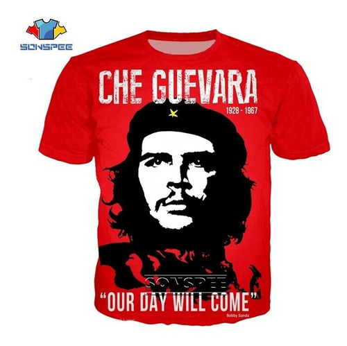 Playera Che Guevara Graffiti Impresión 3d Playera