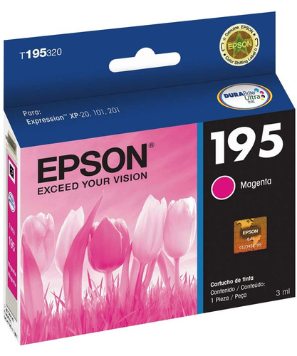 Cartucho Original Epson 195 Magenta Xp101 201