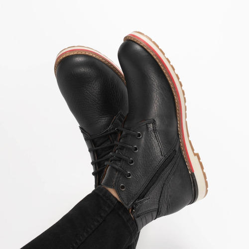 Imagen 6 de 10 de Borcego Hombre Cuero Bota Briganti Goma Casual - Hcbo00914