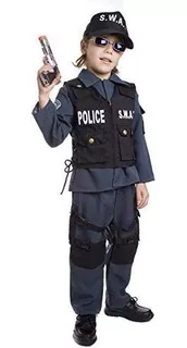 Disfraz De Swat De Dress-up-america Para Niños, De Lujo S.w.