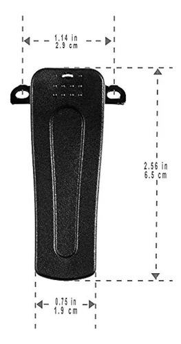 Arshell 15 Clips De Cinturón Con 30 Tornillos Para Baofeng B
