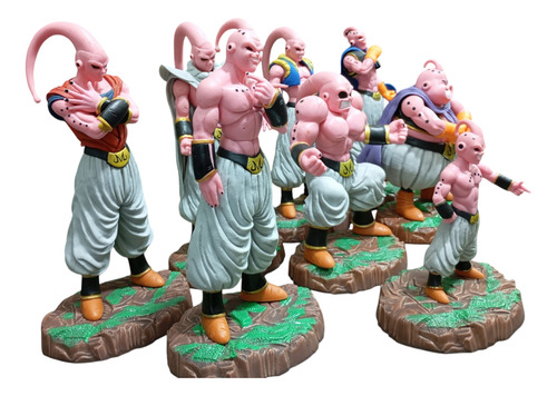 Figura Anime Majin Boo Set X8 Dragón Ball Z Set X8 12-16cm