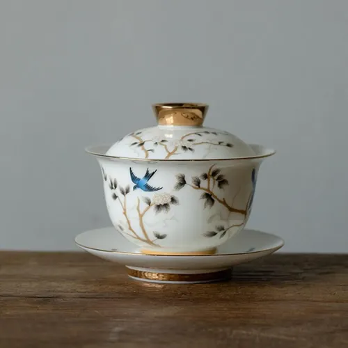 Xícara De Chá Chinesa De Porcelana Branca 190ml - Design