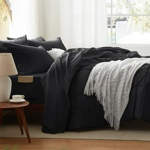 Juego De Sábanas Y Edredón King Size - 7 Piezas Ultra Suave