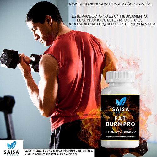 L-Carnitina + CLA 120 Cáps SAISA HERBAL | Quemador de Grasa Natural con Té Verde, Tejocote y Alcachofa | Energía y Definición
