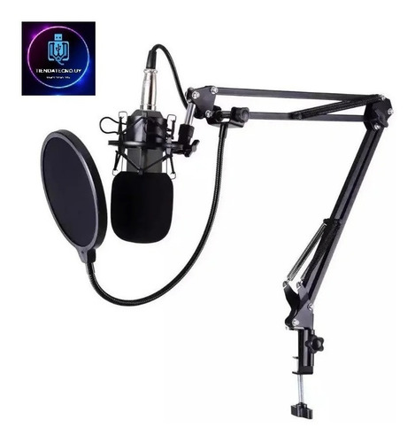 Imagen 3 de 8 de Micrófono Con Brazo + Consola Interface + Panel Acústico