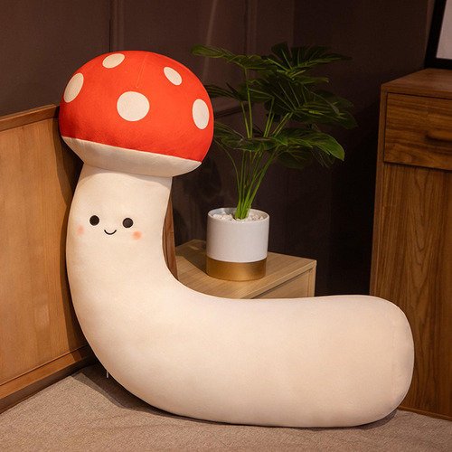Nuevo Adorável Brinquedo De Pelúcia Cogumelo, Ornamento De