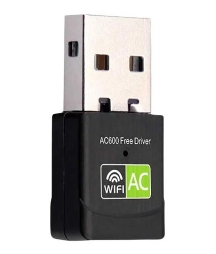 Adaptador/antena Wifi Usb Dual Band 2.4g Y 5g 600 Mbps