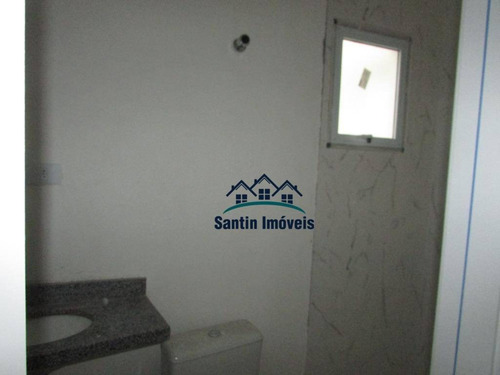 Cobertura Com 2 Quartos,, Sala, Cozinha, Vaga Coberta Com Planejados À Venda, 90 M² Por R$ 279.000 - Vila Guiomar - Santo André/sp - Co0349