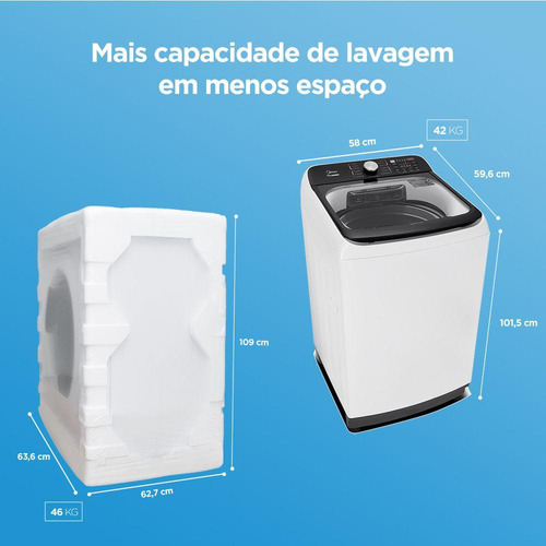 Lavadora De Roupas Automática Midea 13kg Ma512w130a/wkbr Reu