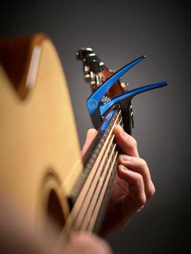 Cejilla Para Guitarra De 6 Cuerdas Color Azul G7th Nashville