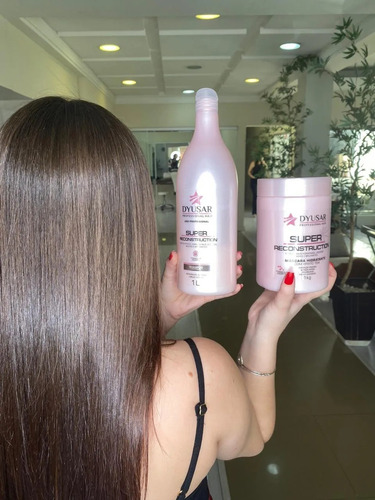 Kit Super Reconstrução Mascara 1kg + Queratina 500 Ml Dyusar