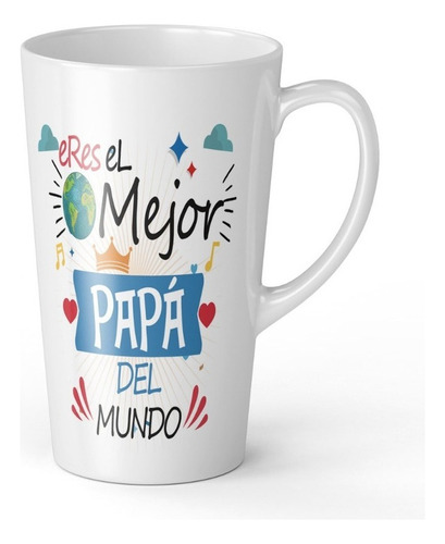 Taza Tazon Mug Dia Del Padre 2 - 17 Onzas Conica