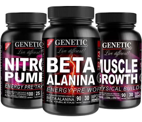 N1 Eleva Testo Beta Alanina Nitro Pump Muscle Growth Genetic