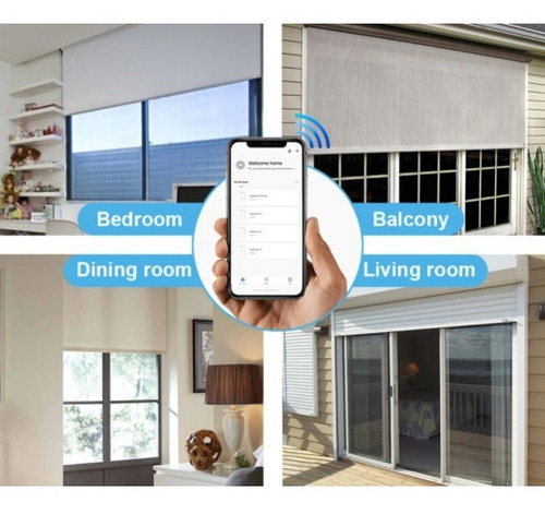 Imagem 7 de 10 de Kit 4 Interruptores Cortina Inteligente Alexa E Google Home