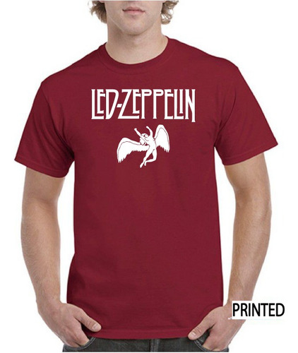 Polera Hombre Estampado Led Zeppelin