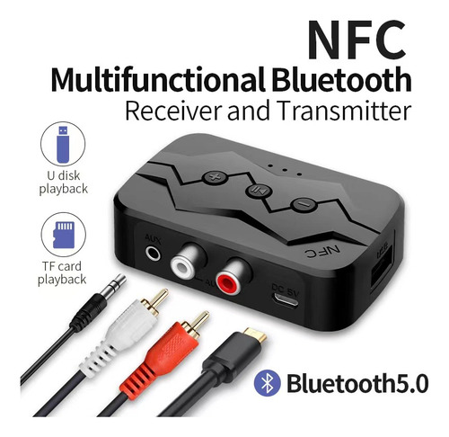 Transmisor/receptor De Audio Estéreo Nfc Bluetooth 5.0