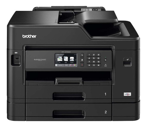 Impresora portátil a color multifunción Brother Business Smart Pro MFC-J6730DW con wifi negra 220V - 240V