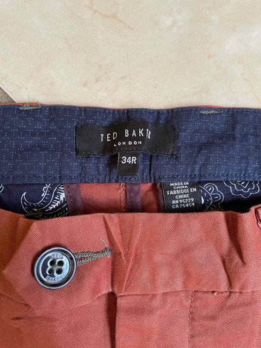 Pantalón Ted Baker 34r Vino