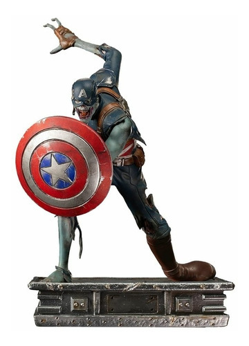 Capitán América Zombie a escala 1/10 ¿Y si...? Estudios Iron