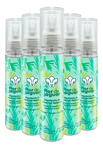 Flor De Jaguar I Pack 5 Repelentes De Insectos En Spray 60ml