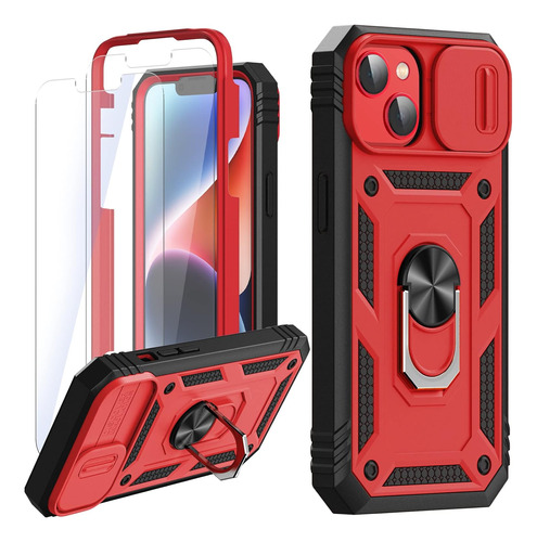 4 1 Funda Armor iPhone 14 Soporte Cubierta Cámara 2u Protect