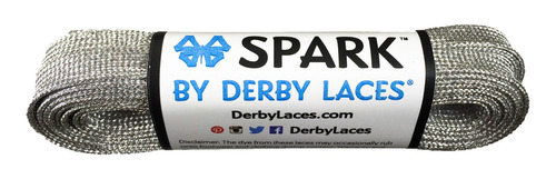 Derby Cordones Plata 96 Pulgadas Spark Skate Lace Para Roll.