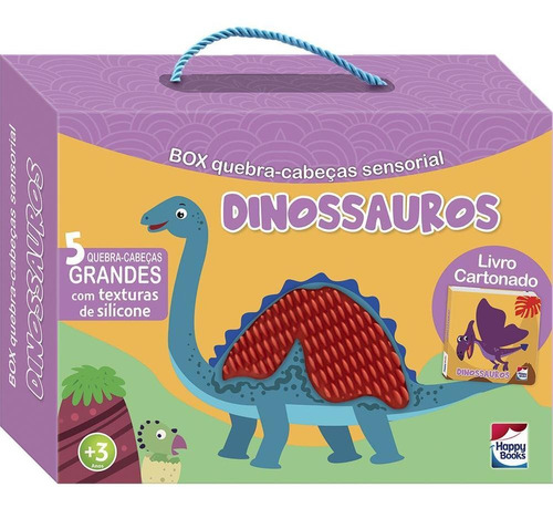 Livro Livro+quebra-cabeças Sensoriais: Dinossauros