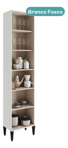 Paneleiro 3 Portas 5 Prateleiras Lótus Carraro Branco