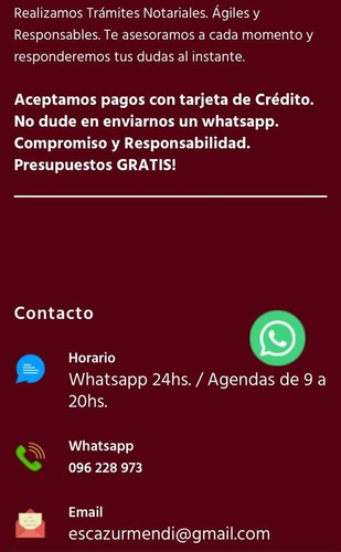 Imagen 3 de 11 de Escribana Compraventa Inmuebles-autos Consultas Por Whatsapp