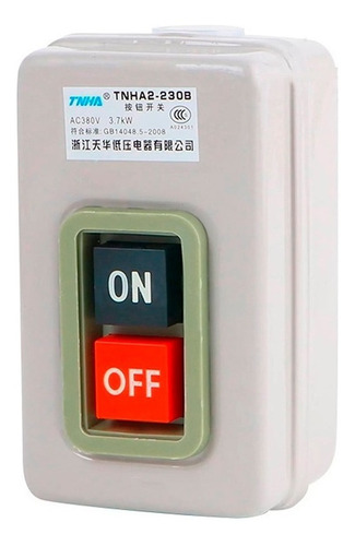 Interruptor Boton Encendido Y Apagado On Off 110/380v 30a 3p